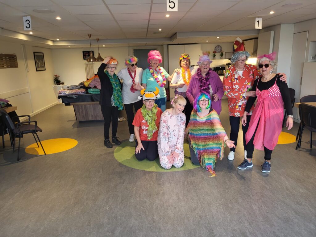 Carnaval thema fitness buurtkamer IJdoorn Zaandam 